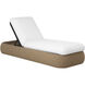 Barcelona Natural / Stinson White Outdoor Lounger